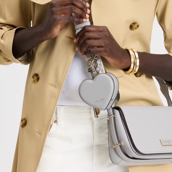 Kate Spade Liv heart coin purse charm - Picture 3 of 5